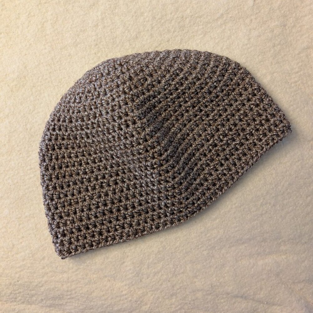 ** NO LONGER AVAILABLE ** Handmade Crocheted Beanie - Brown Bamboo